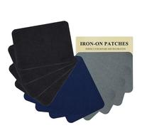 12 pezzi di toppe termoadesive per tessuto di alta qualità, con forte adesivo, kit di riparazione e decorazione in 100% cotone, dimensioni 7,5 cm x 10,5 cm, stile misto 5