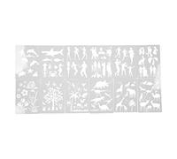 12 pezzi di verniciatura degli stencil di vernice A4 Personaggi piante resistenti agli stencil artistici leggeri per il crafting fai -da -te