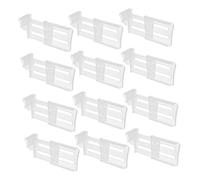 12 pezzi Divisori for frigorifero espandibili Cassetto del frigorifero Separatore for frigorifero Divisorio for cassetti Divisorio for ripiani Organizzatori for frigorifero regolabili Divisori Classif