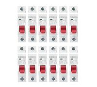 12 pezzi DZ47-63Z DC250V 1P MCB interruttore di circuito, interruttore miniaturizzato per impianto fotovoltaico solare, interruttore d’aria con contatti in argento e montaggio su (Ha pugnalato)