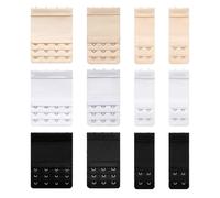 12 Pezzi Estensioni Reggiseno, 2 Ganci / 3 Ganci / 4 Ganci Prolunga Reggiseno Allunga Reggiseno Accessori Intimo Donna