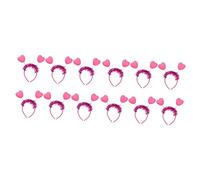 12 Pezzi Fascia Amore Accessori for Capelli for Bambini for Ragazze Fascia Set Lucidalabbra Copricapo Decorativo Fascia Cuore Rosso Cuori Fasce for Capelli Copricapo Decorativo Fascia for Capelli Fest