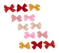 12 Pezzi Fermagli a Fiocco per Chioma da Bambina, in Cotone | Design Artigianale, Tenuta Delicata e Sicura, Adatti a Neonate e Bambine per Occasioni Speciali e Gioco