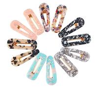 12 Pezzi Fermagli per Capelli in Resina Acrilica Fermagli per Capelli Geometrici a Coccodrillo Barrette Acriliche Colorate per Donne Accessori per Capelli