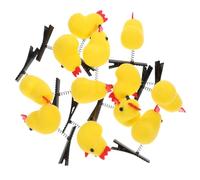 12 Pezzi Fermagli per Chioma a Forma di Pollo Giallo Molla | Pinza Chioma Donna, Fermagli Piccoli per Raccolti e Uso Quotidiano, 12 Pezzi Gialli a Forma di Pulcino