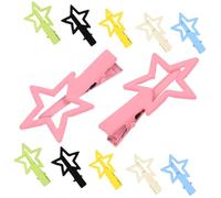12 Pezzi Fermagli per Stella Metallo Accessori per Femminili Colorati per Feste e Leggeri e Resistenti per Doni e Combinazioni Stile