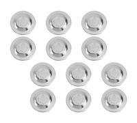 12 Pezzi Fermaglio Magnetico per Badge Targhetta Nome Argento