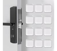 12 Pezzi Fermaporta Maniglia,Paracolpi Autoadesivi,4 Cm Fermaporta Da Parete Trasparenti Piazza in Gomma,Proteggi Maniglia Porta per Porte, Armadietti, Cassetti,Pareti, Pavimento