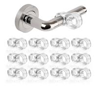 12 pezzi Fermaporte per maniglie Tipo 8, Ferma Porta in PVC, Trasparente Fermaporta Maniglia, RISVOWO Silicone Anti Protettori Maniglia Della, Proteggi Maniglia Porta
