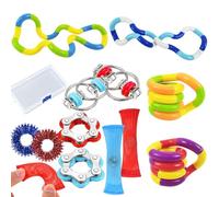 12 Pezzi Fidget Toy Set con Chain Fidget Decompressione Giocattoli, Decompression Toy Set per Autism, Alleviare Lo Stress Finger Hand Tangles Toy per ADHD, ADD, Autismo, Sollievo Dall'ansia