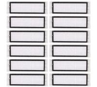 (12 Pezzi) Filtro HEPA Compatibile con Roborock S6 Pure S6 E4 S4 Max S6 MaxV S5 S5 Max S4 E2 E3 E4 E5 E20 E25 E35 S50 S65, Kit Accessori Filtro per Aspirapolvere Robot, Parti di Ricambio 12 Filtri