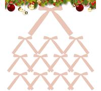 12 Pezzi Fiocchi Rosso Albero Di Natale |18x13 Cm Fiocchi Di Velluto Per Alber o Di Natale | Fioc chi Di Velluto Rosso Bordeaux Per Christmas Tree Decorations | Decorazioni Albe ro Di Na tale Rosse