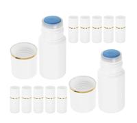 12 Pezzi Flacone Applicatore Spugna Ricaricabile 20ml in Plastica | Dosaggio Preciso e Uso una Mano, Contenitore Trasparente, per Cosmetici e Oli Essenziali