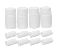 12 Pezzi Flaconi Solidi Hdpe da 20ml con Tappo a Vite | Bianco, Riutilizzabili e Leggeri, Contenitori Vuoti per Medicinali, Confezione da 12 per Piccole Dosi
