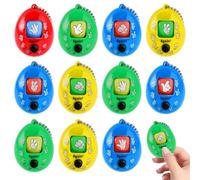 12 pezzi forbici pietra giocattoli di carta Rock Paper Scissors gioco per bambini, portachiavi gioco, portachiavi novità, giocattolo per sacchetti di festa per bambini da 4 a 8 (divertimento casuale)