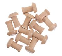 12 Pezzi Ganci Appendiabiti in Legno Beige per Cappotti e Cappelli | Montaggio a Vite, Superficie Liscia senza Schegge, Stile Rustico Vintage, per Ingresso e Corridoio