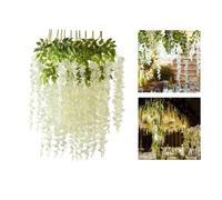 12 pezzi Ghirlanda di glicine artificiale Fiori appesi Stringa di edera Piante