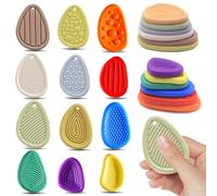 12 Pezzi - Giocattoli Sensoriali Anti-Stress, Pietre Tattili per Bambini con Autismo, Piccoli Fidget Silenziosi per Premi in Classe, Giochi per Ridurre l'Ansia e Rilassare i Bambini
