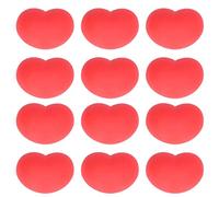12 Pezzi Giocattolo Antistress a Cuore, Palla di Decompressione a Forma di Cuore Rosso in Gomma Elastica Morbida Simulazione, Giocattolo da Comprimere per Bambini Adulti con