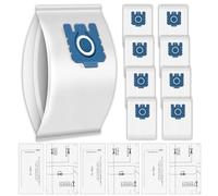 (12 Pezzi) GN 3D Sacchetti Per La Polvere Filtri Airclean Compatibili Con Aspirapolvere Miele GN, Serie C1, C2, C3, S227, S240, S270 S400 S400i S600 S2 S5 S8, Sacchetti Per Aspirapolvere 3D Efficiency