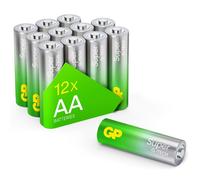 12 Pezzi GP Batterie Super Alkaline AA Mignon LR6 LR06 1,5V MN1500