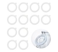 12 Pezzi Guarnizioni in Silicone per Barattoli, Anelli di Tenuta Ermetici, Guarnizione di Ricambio Trasparente a Tenuta Stagna per Kilner Jars, Mason Jars, Barattoli di Conservazione(94x68x2mm)