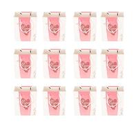 12 pezzi i sacchetti mi sposano il cuore lettere in oro rosa manico morbido borse da festa riutilizzabili fidanzamento del matrimonio