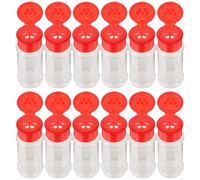 12 pezzi in plastica Spezia sale pepe shaker jar jar può barbecue bottiglie di