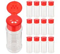 12 pezzi in plastica Spezia sale pepe shaker jar jar può barbecue bottiglie di