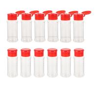 12 pezzi in plastica Spezia sale pepe shaker jar jar può barbecue bottiglie di