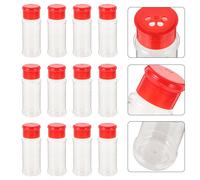 12 pezzi in plastica Spezia sale pepe shaker jar jar può barbecue bottiglie di
