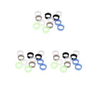 12 pezzi in silicone solido doppio svasato spine allungamento calibro orecchio espansore 18 mm, 18mm, Plastica, come descrizione