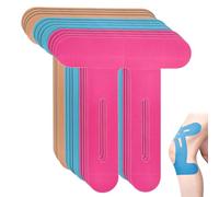 12 pezzi kinesiotapes ginocchio impermeabile ed elastico, nastro per ginocchia pretagliato, comodo da indossare, fascia sportiva in rilievo per alleviare il dolore muscolare, per lo sport, supporto