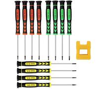 12 Pezzi Kit di Cacciaviti Precisione, Cacciaviti Magnetici Cacciaviti Orologiaio con Smagnetizzatore Cacciaviti di Precisione Piccoli Mini Cacciavite Multifunzione per Orologio Gioiellieri