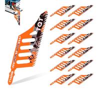 12 pezzi Lama per seghetto alternativo professionale Lame per sega per sughero, compensato, pannello in fibra Lama per seghetto con albero a T in legno Lame per seghetto a gattuccio compatibili con