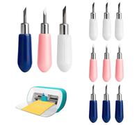 12 Pezzi Lame di Taglio per Cricut Joy Plotter, Lame di Alta Precisione con Alloggiamento, Accessori Cricut Joy Ideali per Progetti Creativi Fai da Te Etichette Biglietti Adesivi e Decorazioni