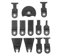 12 Pezzi Lame Multifunzione, Lame Oscillanti Lame A A Sgancio Rapido Standard per Taglio Multitool Lucidatura