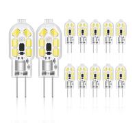 12 Pezzi Lampadine LED Bi-Pin G4, Lampadina Da 2W 12V CA/CC Bianco Freddo 6000K, 2W Sostituisce La Lampada Alogena Da 20W, 200LM, Non Dimmerabile, Adatta per Una Varietà Di Lampade Con Base G4