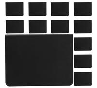 12 Pezzi Lavagna da Tavolo Nera a Doppia Faccia in Pvc