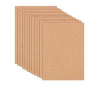 12 Pezzi Lavagna in Sughero 30x21cm 1mm per Modellismo, Artigianato e Come Bacheca, per Terrari e Come Isolante