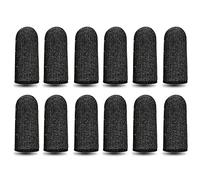 12 pezzi lettini per dita, protezione per il pollice riutilizzabile protezioni per le dita antiscivolo lettini per dita traspiranti protezione resistente al taglio per lavoro, cucina, giardino…