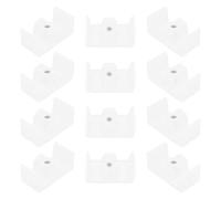 12 Pezzi Limitatore per Porta Doccia in Silicone Bianco | Telai in Alluminio e Metallo, Compatibilità, Riduce Vibrazioni e Urti nel Box Doccia