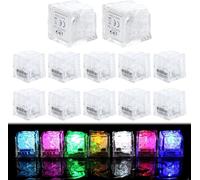 12 Pezzi Luminous ice, Luminoso Ice Subacquee Forma Cubetti di Ghiaccio Luci Multicolore Ghiaccio LED Ice Cube Sensore Liquido Cubo Adatto per Bar Balli Ricevimenti Feste Matrimonio Giocattoli bagno