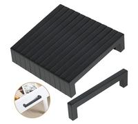 12 pezzi Maniglie per Mobili da Cucina - Maniglie per mobili - Maniglie Armadio - Maniglie in acciaio inossidabile per mobili da cucina - Decorazioni per la casa - Distanza fori 128 mm - Nero