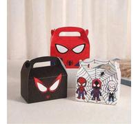 12 pezzi Marvel Super Hero Spider-Man, scatola regalo di cartone animato, scatola per torta e caramelle, piccola scatola di carta per borse, adatta per regali di compleanno, decorazioni per feste, ada