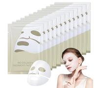 12 Pezzi Maschera Al Collagene Maschere Viso Collagene, Idratante, Rilassante Riparazione, Riduce Le Linee Sottili E Le Rughe, La Pelle Tensa, Adatta A Tutti I Tipi Di Pelle