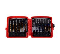 12 Pezzi Maschio Combinato Acciaio Rapido Maschio Combinato Trapano Punta Trapano Set di Punte Filettatura Metrica M3 M4 M5 M6 M8 M10 Rivestimento