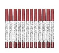 12 Pezzi Matita Contorno Labbra 12 Colori Set Opaco | Effetto Naturale e Definito, e Resistente allo Sbiadimento, Legno e Plastica, Accessori Cosmetici