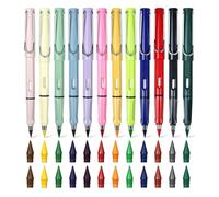 12 Pezzi Matita Infinita Eterna Senza Inchiostro Riutilizzabile Cancellabile Con Testina Sostituibile E Gomma Per Scrivere Disegnare Studenti Artisti Bambini Adulti Casa Ufficio Scuola Idea Regalo