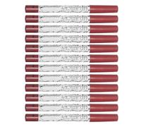 12 Pezzi Matita Labbra Set 12 Colori Opaco Waterproof Resistente | Naturale e Definita, Legno e Plastica, Accessorio Cosmetico, Uso Quotidiano